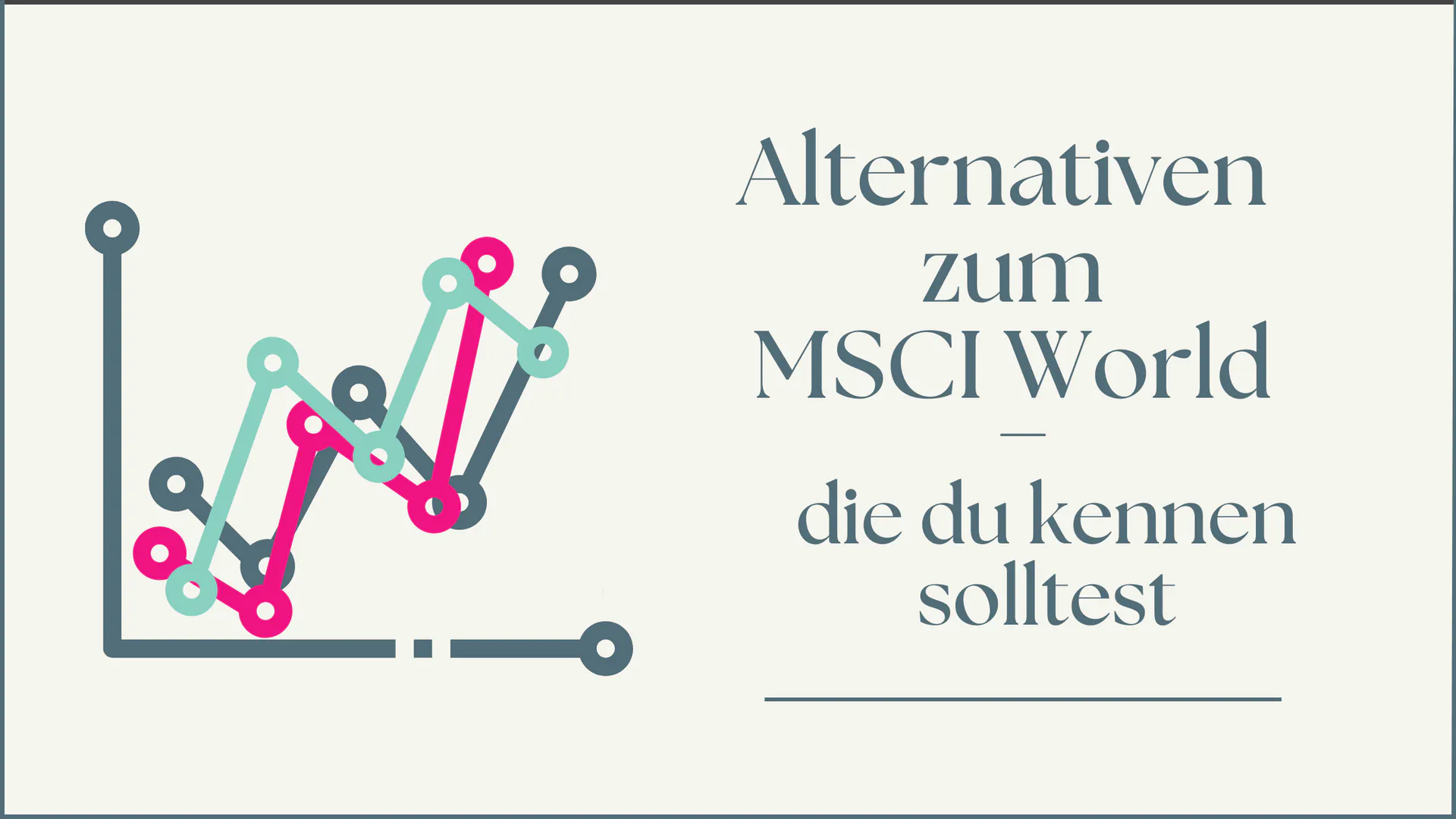 Alternativen zum MSCI World, die du kennen solltest - MissFinance.ch