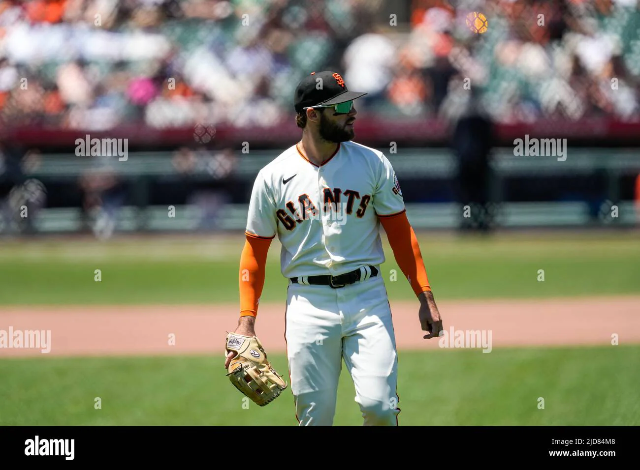 San Francisco Giants Outfielder Luis González (51) during an MLB game ...