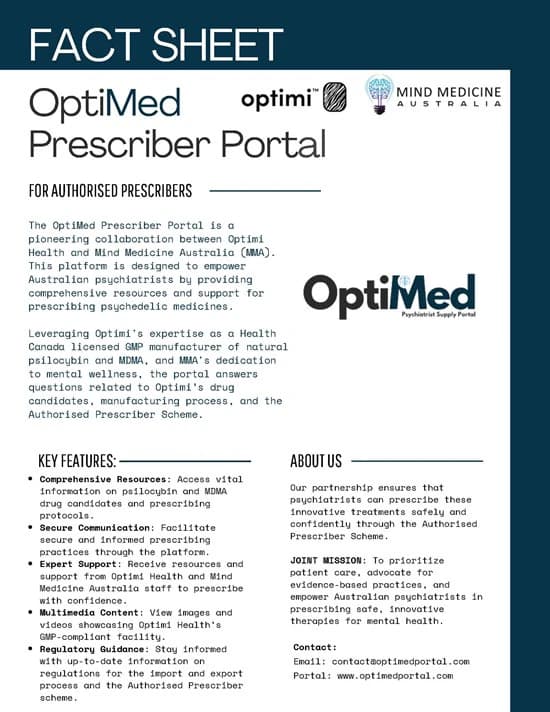 Optimi Health Corp.: Optimi Health and Mind Medicine Australia Launch ...